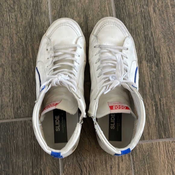 Golden Goose High Top- Size 44- White / Red / Blue - Picture 2 of 8